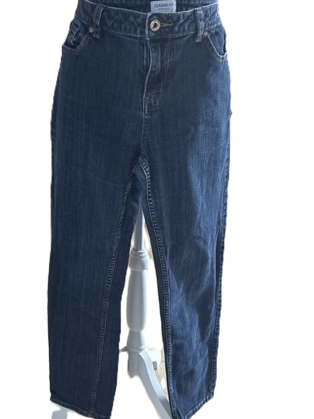 Liz Claiborne denim Jeans Size 12 Petite Straight leg Machine washable